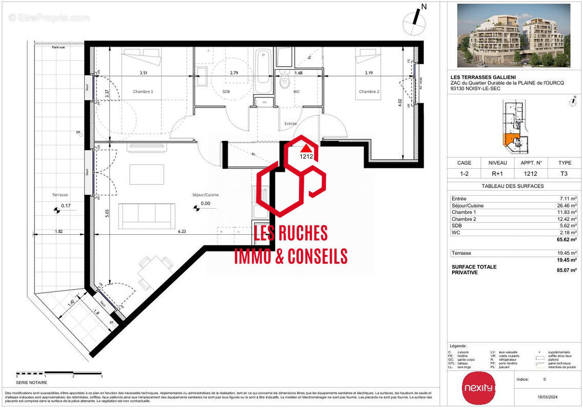 Appartement à NOISY-LE-SEC