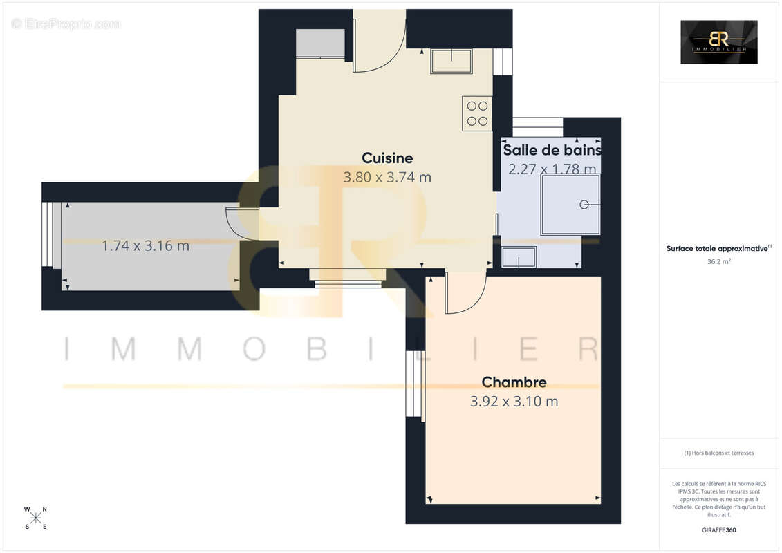 Appartement à PARIS-14E