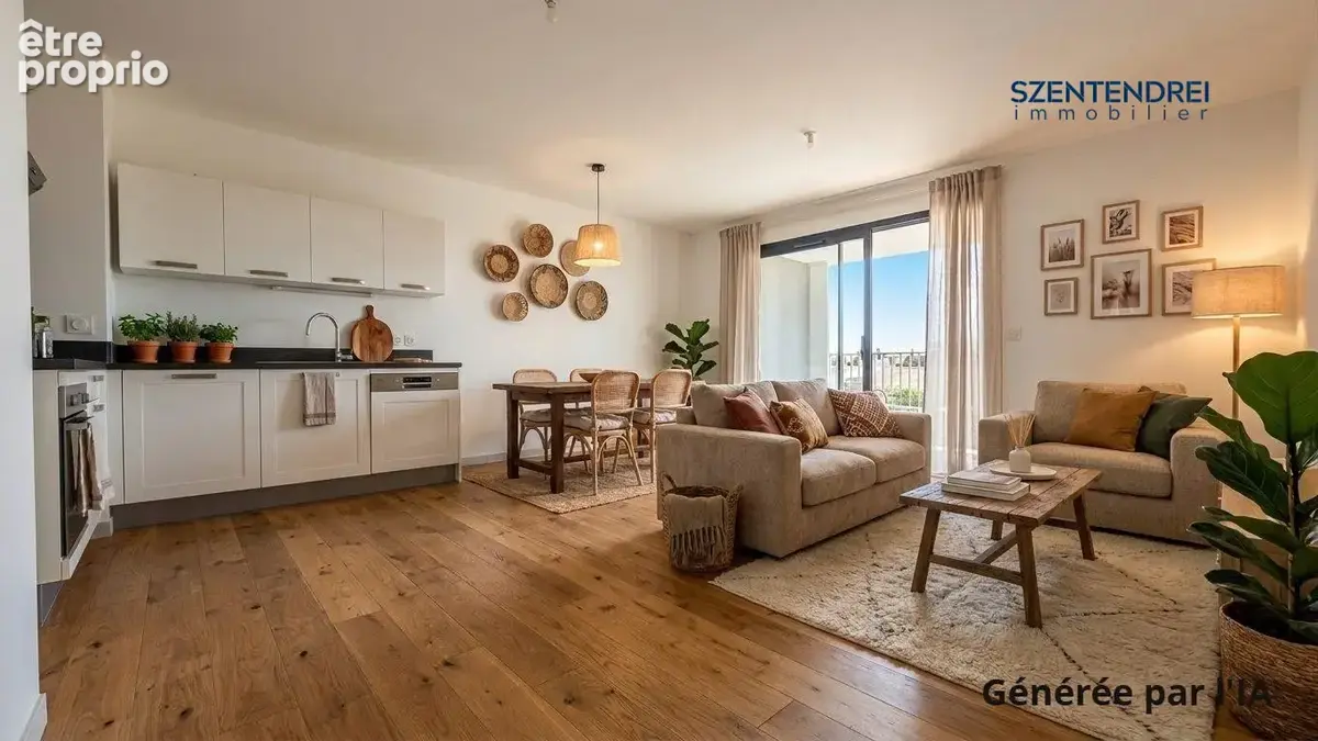 Szentendrei immobilier - Marsillargues - Appartement T3 - Balcon 
