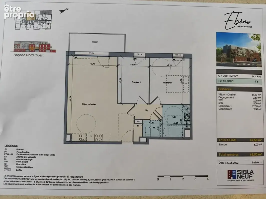Appartement Armentières T3 NEUF - photo 2