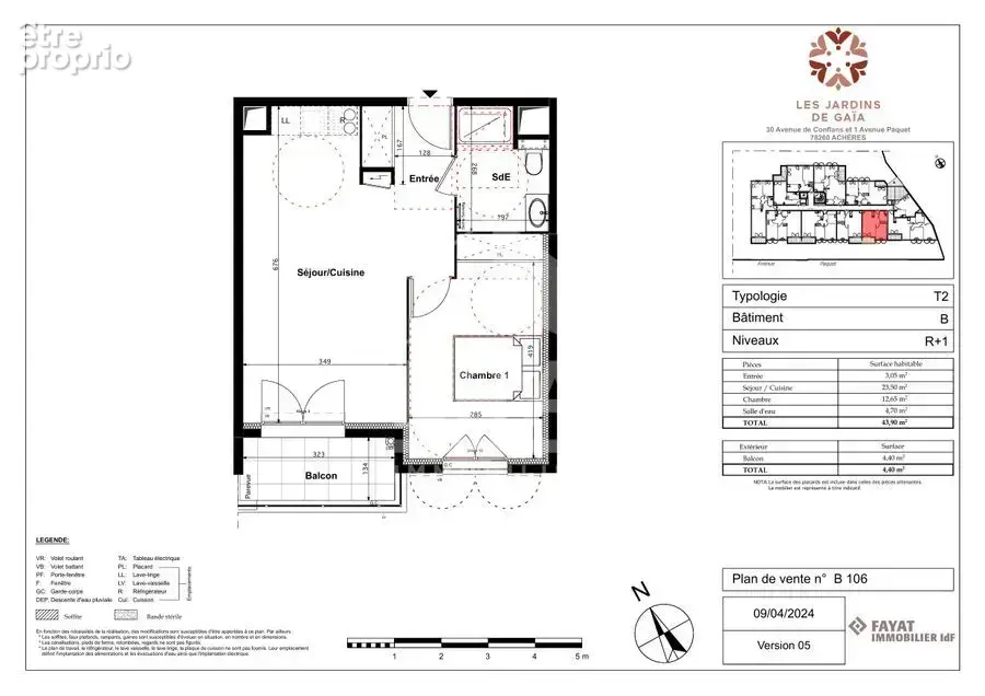 Appartement 2 pièces 44m2 - Centre ville - photo 7