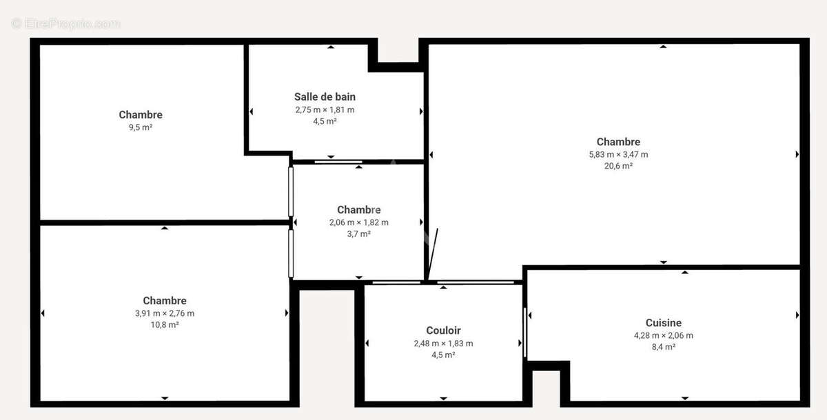 Appartement Ozoir La Ferriere 3 pièce(s) 65 m2 - photo 2