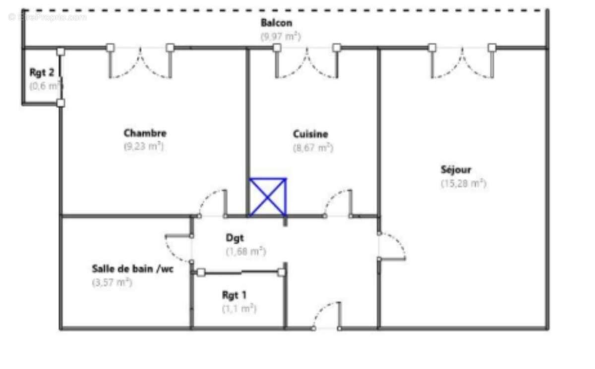 Appartement à LE COTEAU