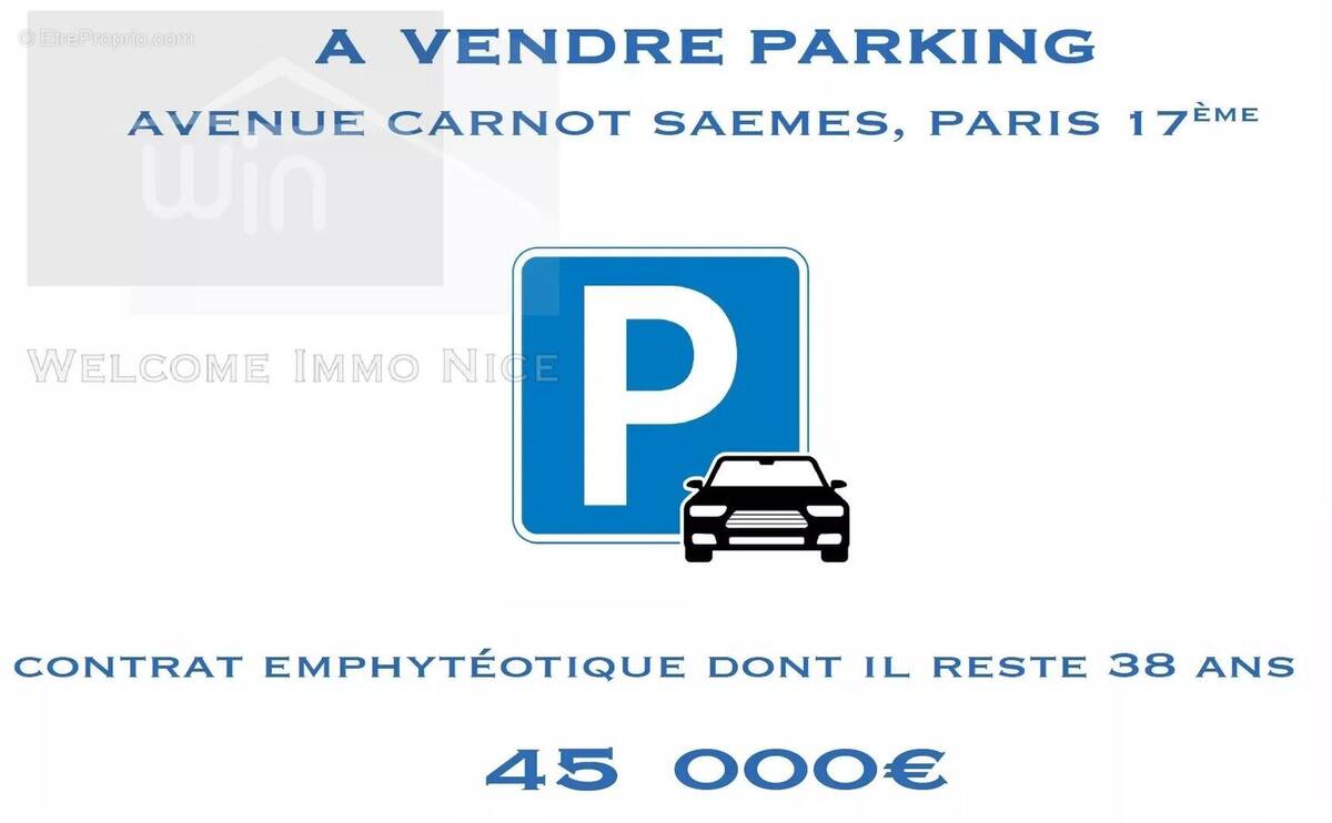 Parking à PARIS-17E