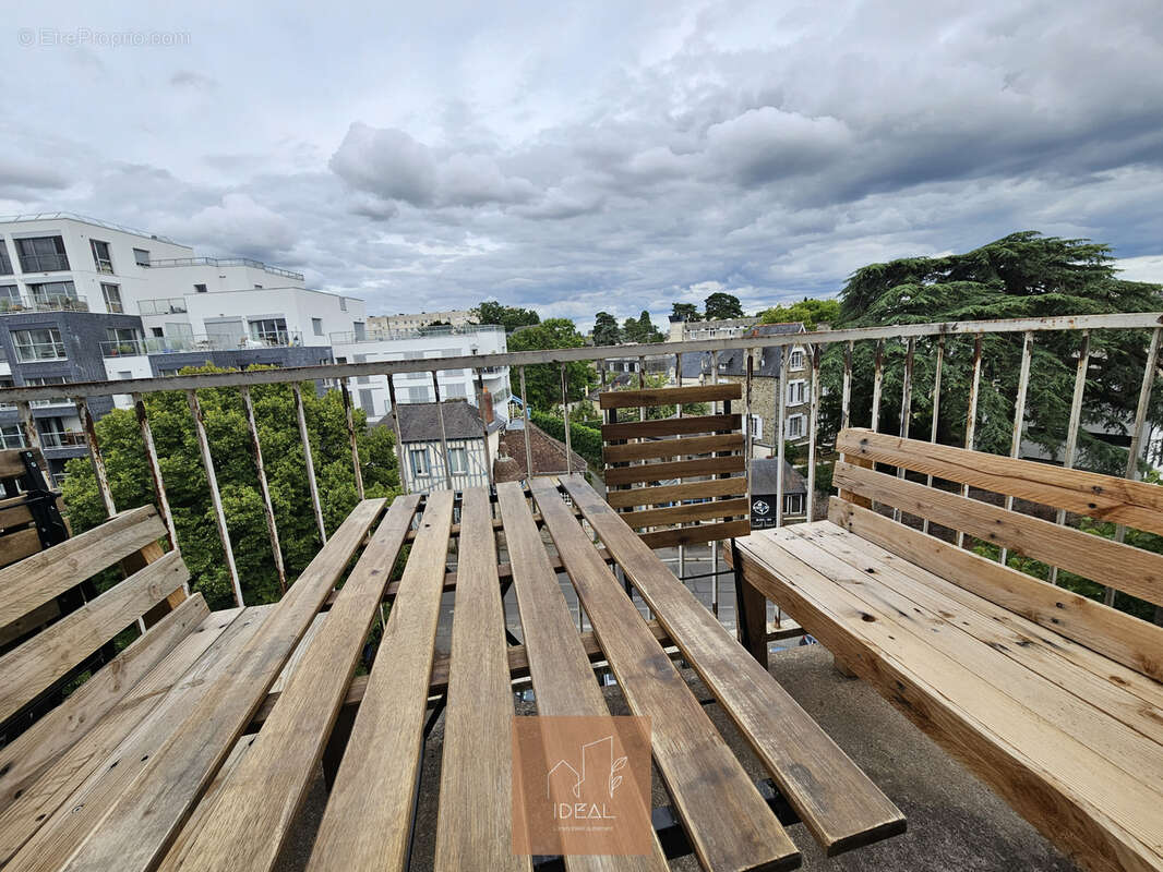 T2 dernier etage prairies saint martin rennes - photo 2