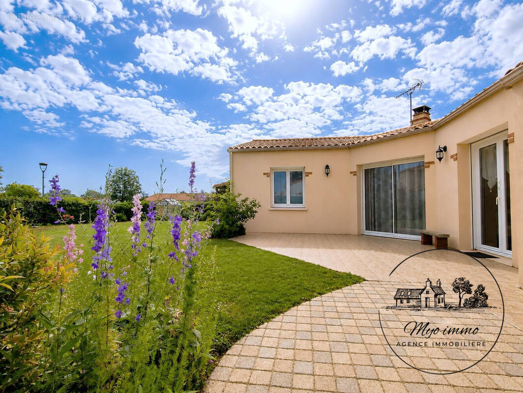 terrasse et grand jardin - Maison à BRAINS