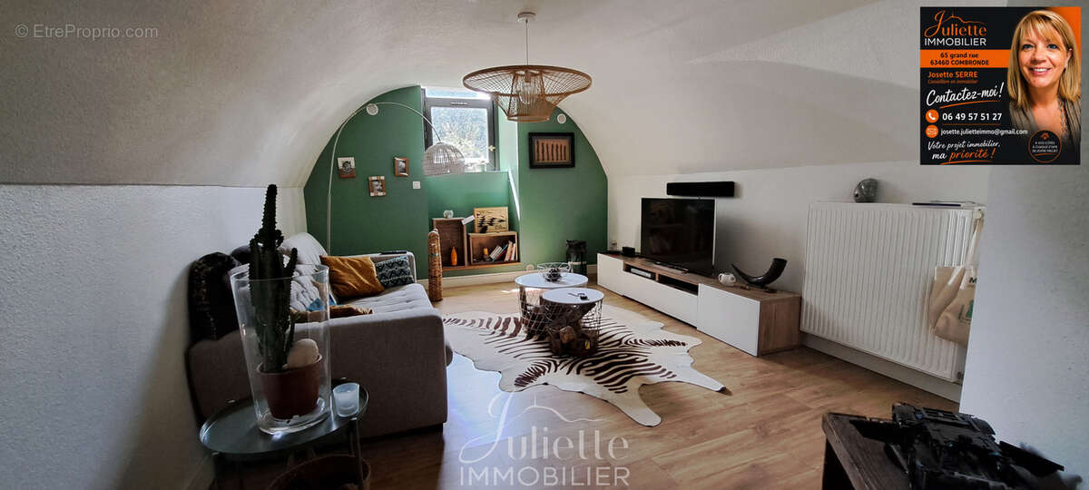 COMBRONDE Maison de ville 3ch+ bureau - 106m2 - photo 4