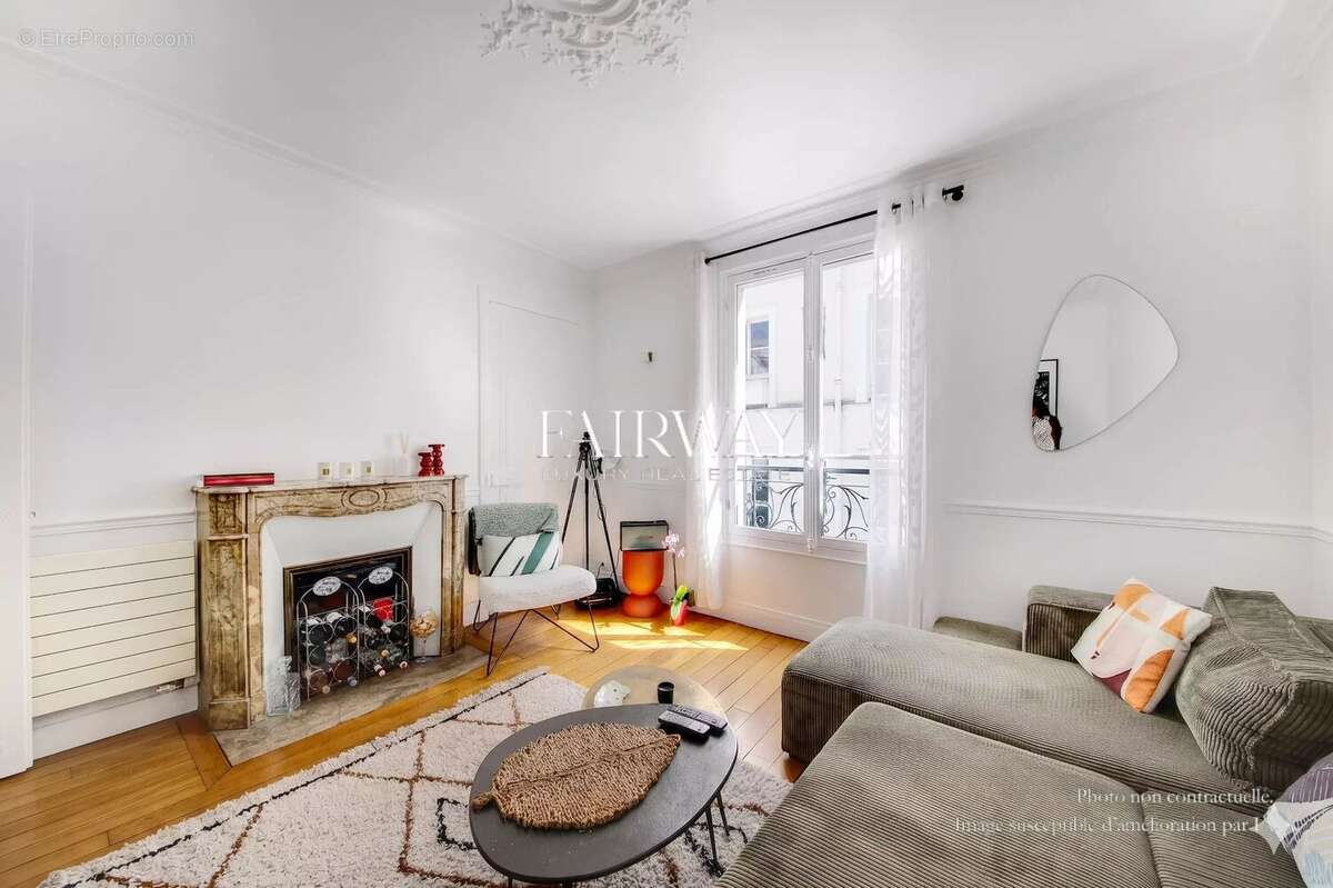 Appartement 3 pièces 55,53 m² à vendre rue Brochant Paris 17e, calme sur cour, 2 chambres - photo 2