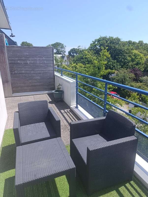 Terrasse agréable avec vue dégagée sur la verdure - Appartement à SAINT-NAZAIRE