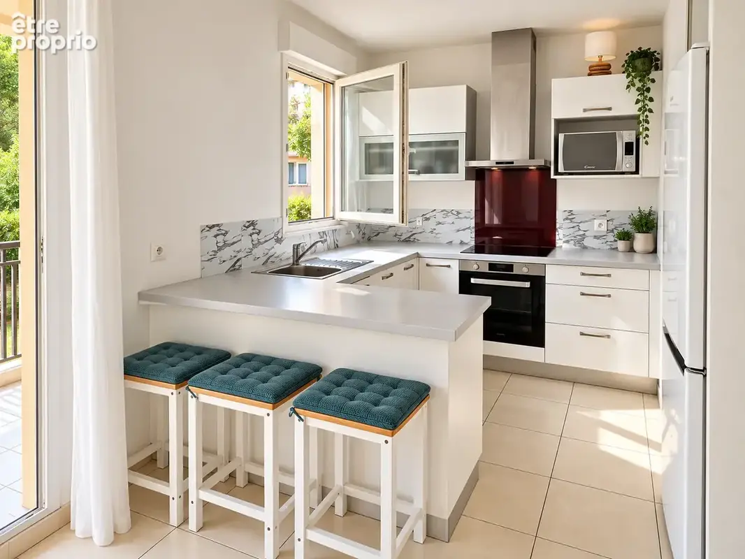 Exclusivité   nice corniche fleurie   superbe 2 pièces de 53 m2   terrasse   piscine   2 parkings - photo 4