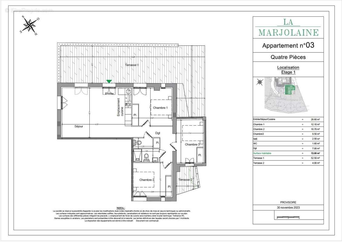 Appartement à MOUANS-SARTOUX