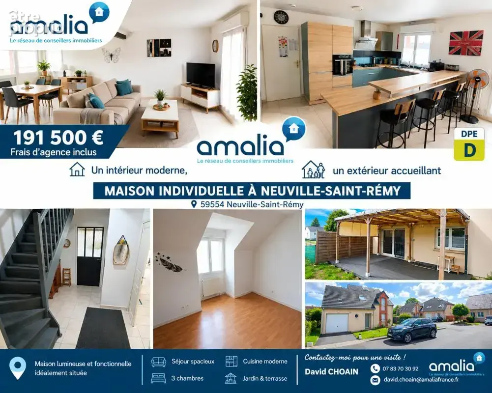 Photo Maison à Neuville-Saint-Remy au prix de 191 500€