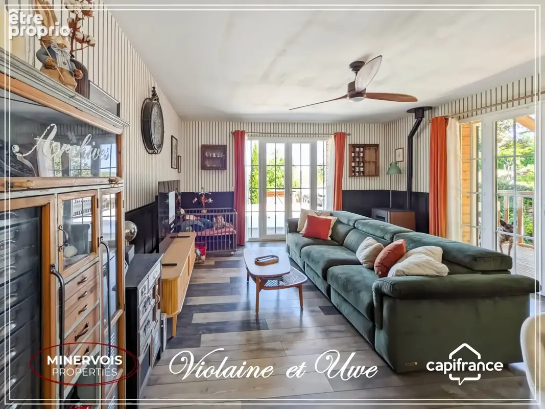 Maison contemporaine à ossature bois – dpe a – piscine au sel – la caunette - photo 2
