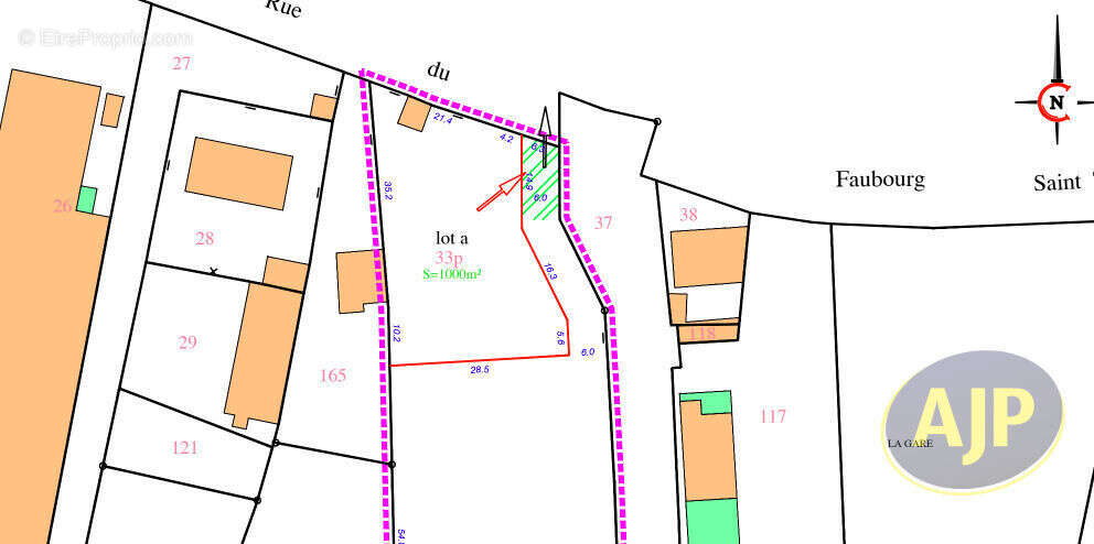 LA GARNACHE - Terrain 1000 m² - photo 2