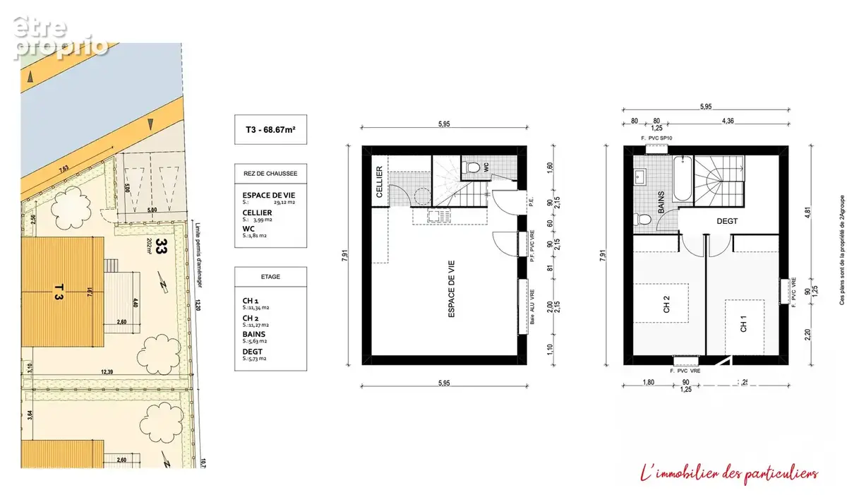 Maison 3 pièces 69 m² à vendre à Cournonterral (34660) - photo 3