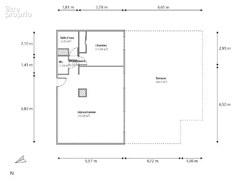NICE OUEST Montréal / Résidence Fabron : Appartement 2 Pièces 51m2 Terrasse 60m2 Parking Cellier - photo 5