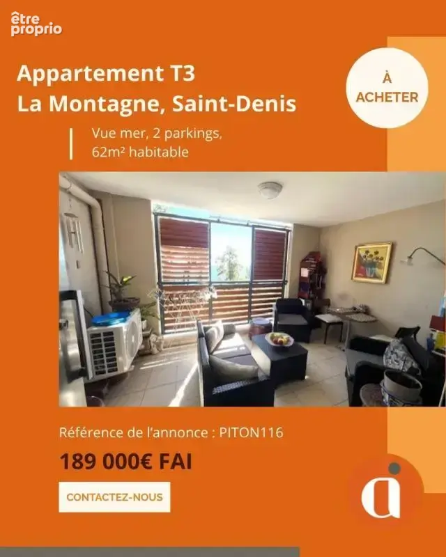 Appartement à SAINT-DENIS