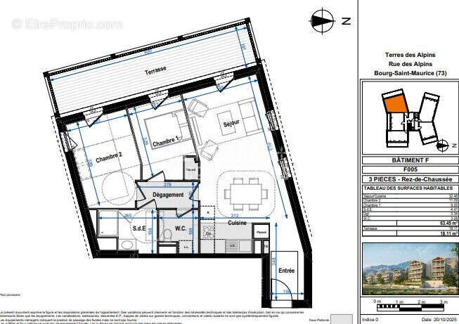 Appartement à BOURG-SAINT-MAURICE