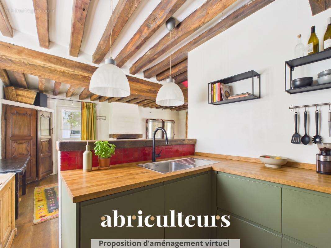 Maison Historique de Charme 103 m² – Cour Pavée & Terrasse – en vente à Le Pecq (78230) - photo 6