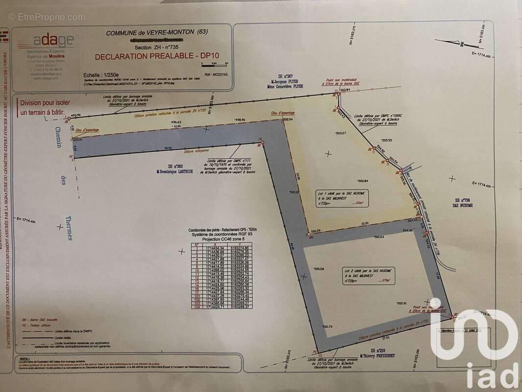 Photo 8 - Terrain à VEYRE-MONTON