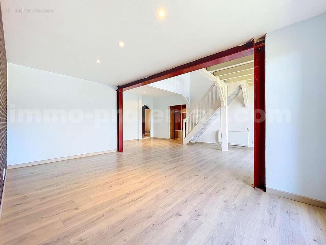Appartement_T5_Annemasse_belle_superficie_prox_frontière_Suisse_tram_Ceva_direction_GENEVE_Frontaliers_Salon_séjour_dégagement_Chambre_salle_de_bain_grand-balcon_ - Appartement à ANNEMASSE