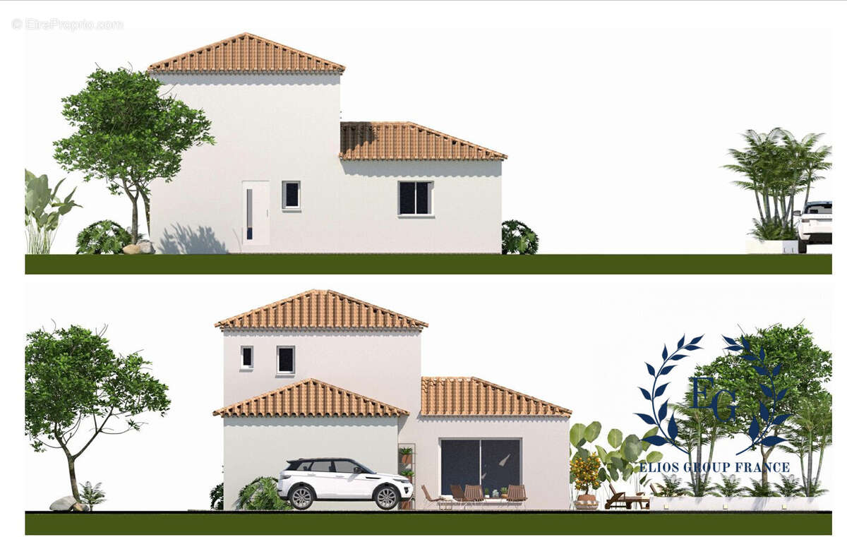 facade - Terrain à POURRIERES