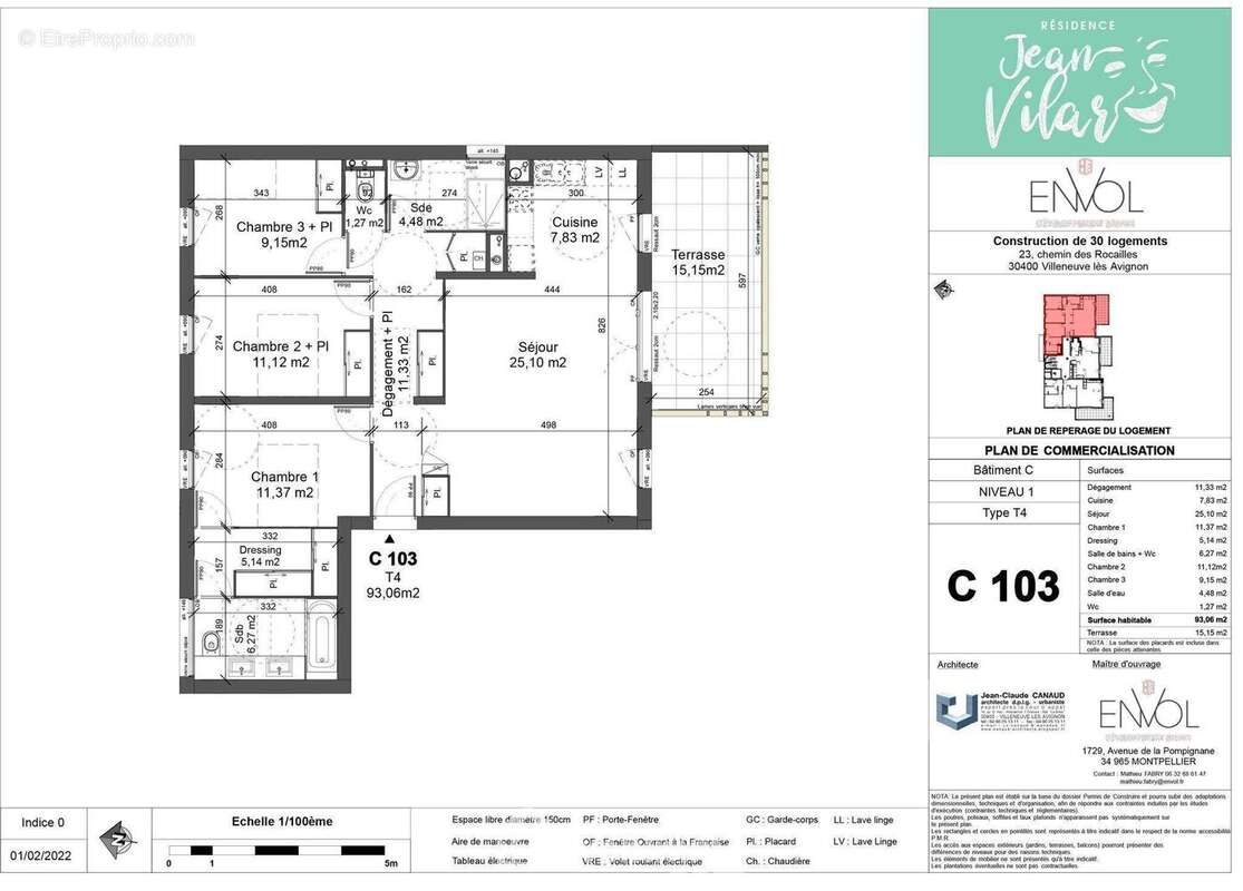 Appartement à VILLENEUVE-LES-AVIGNON