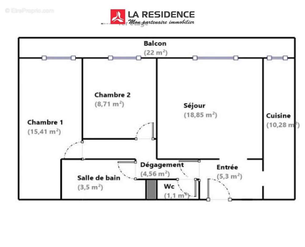 Appartement à LES MUREAUX