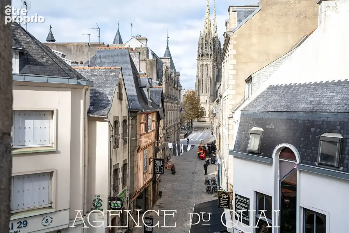 Appartement de standing en duplex avec terrasse de toit et vue exceptionnelle sur la cathédrale de Quimper - photo 1