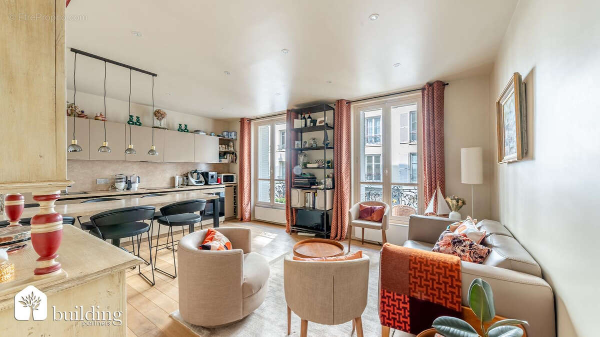 Paris 17e Batignolles - Appartement 2 pièces de 47 m² entièrement rénové - photo 5