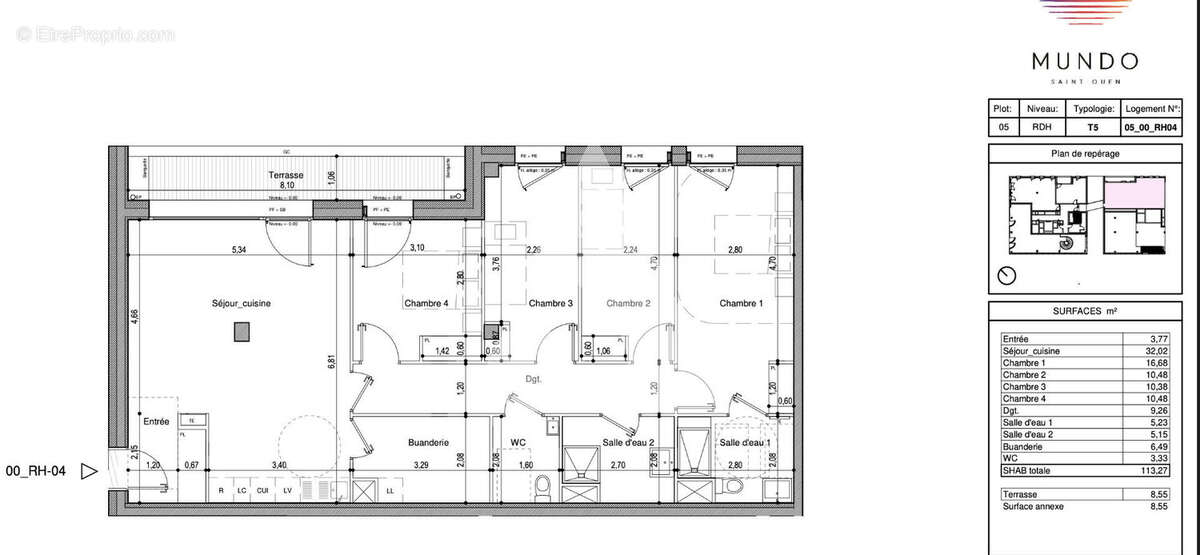 Appartement à SAINT-OUEN