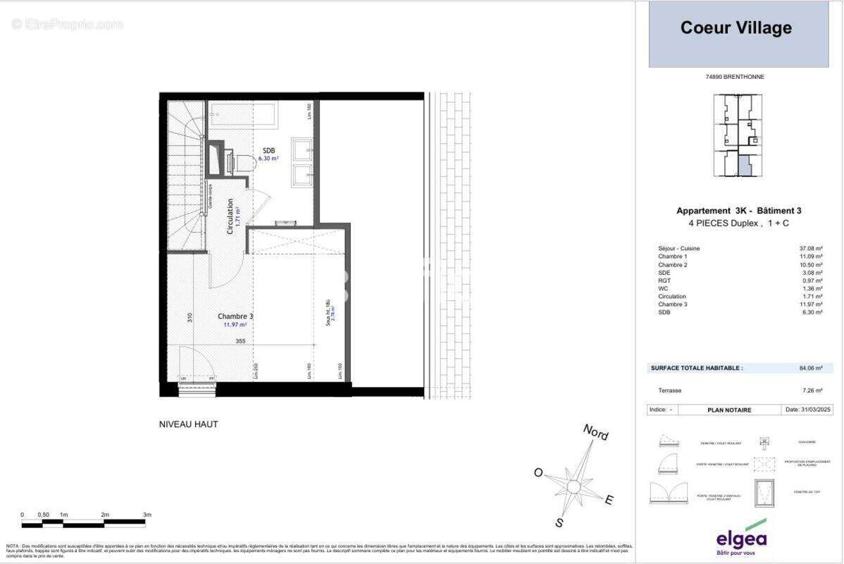 Appartement à BRENTHONNE
