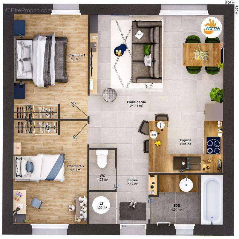 Maison 4 pièces 51 m2 - photo 7