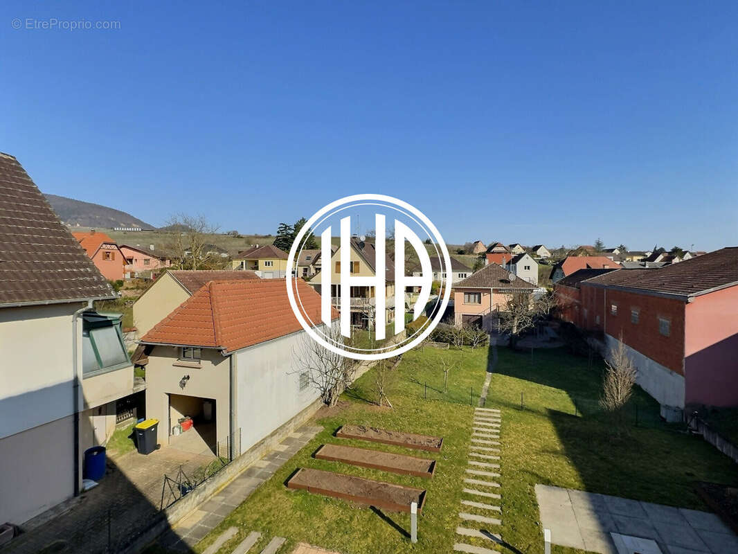 HATTSTATT - Vue de l'étage sur le jardin - Maison à HATTSTATT