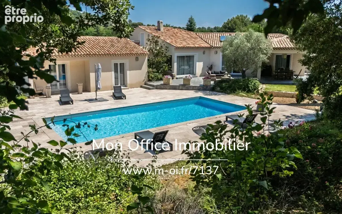 Référence : 7137-VCL. - Maison de plain pied - jardin paysager, calme absolu - 4 chambres 1 bureau - Simiane Collongue - photo 4
