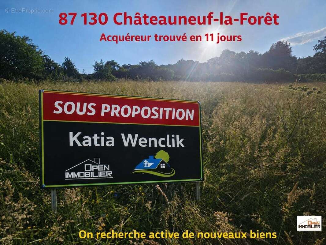 Terrain à CHATEAUNEUF-LA-FORET