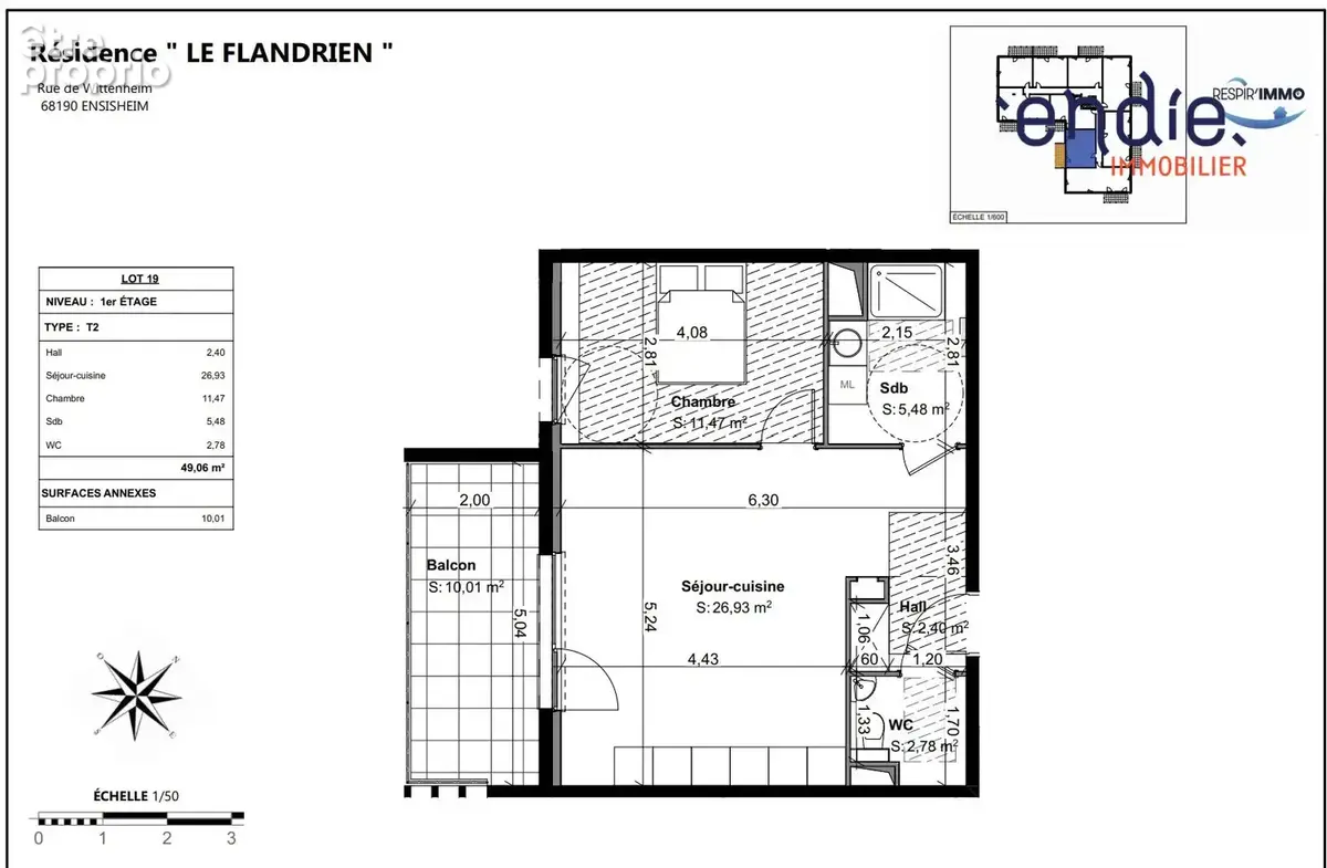 Appartement 2 pièces 49 m² à vendre à Ensisheim (68190) - photo 6
