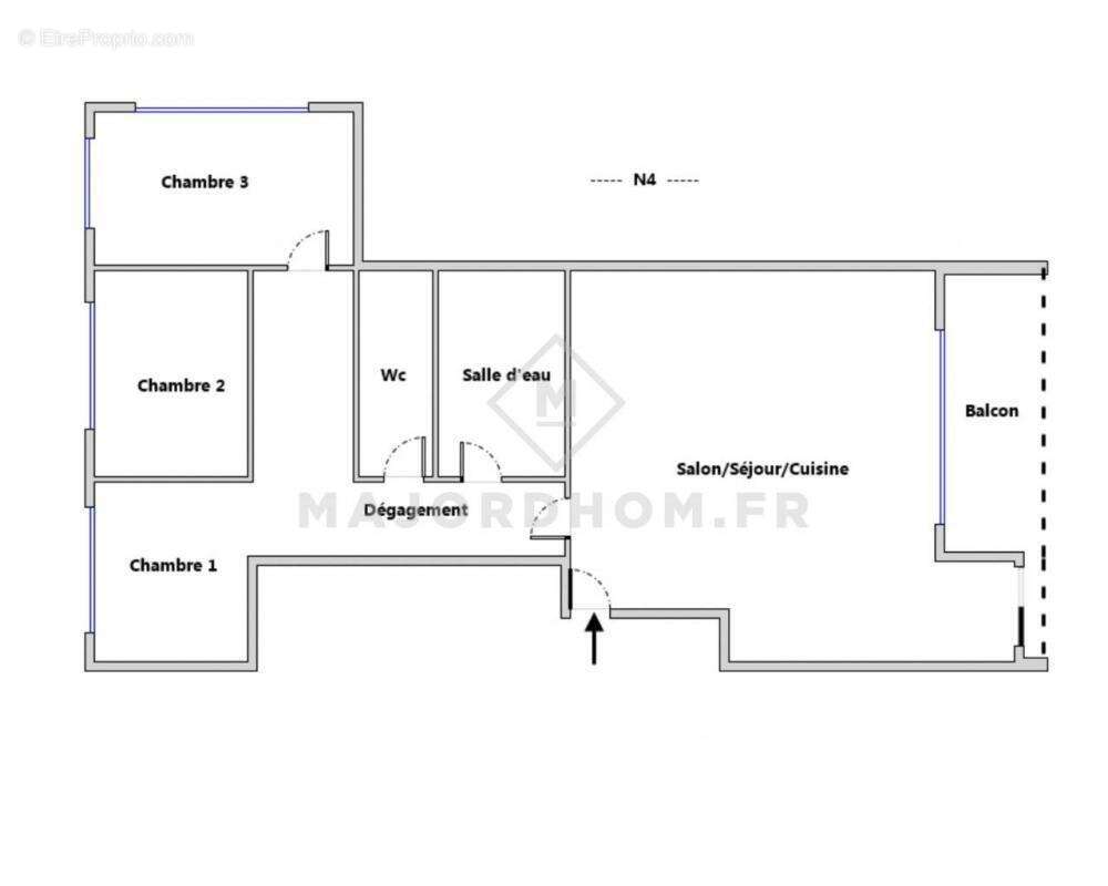 Appartement à MARSEILLE-2E