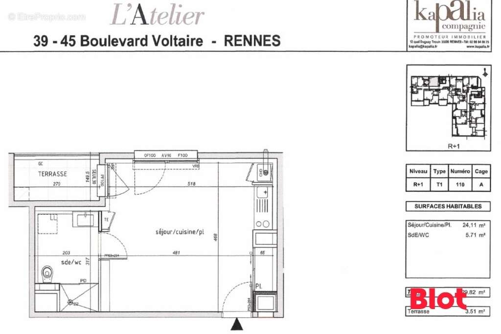 Appartement à RENNES