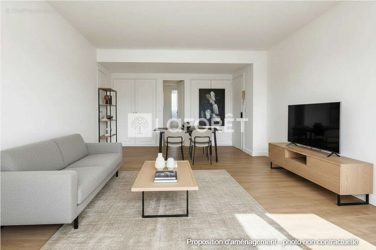 Parc Montsouris - Étage élevé - 3 pièces de 60m² - Bon état général - photo 2