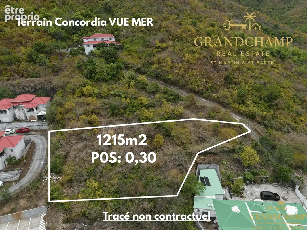 Terrain 1 215 m2  concordia   saint-martin - photo 2