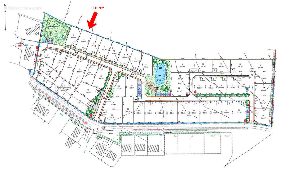 Terrain à L&#039;AIGUILLON-SUR-VIE