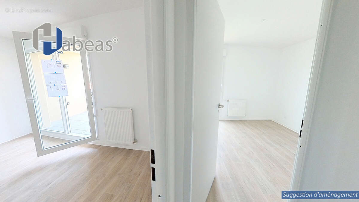 Appartement T2 de 40.43 m² avec 1 parking double  et terrasse couverte de 5.38 m² - photo 4