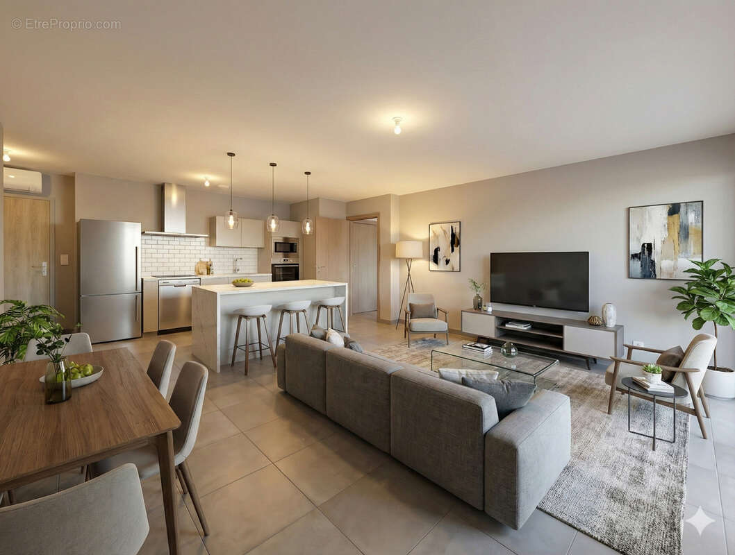 AJACCIO (20) ROCADE - T3 67 m² avec terrasse 18 m², ascenseur, parking sous-sol et vue dégagée - photo 2