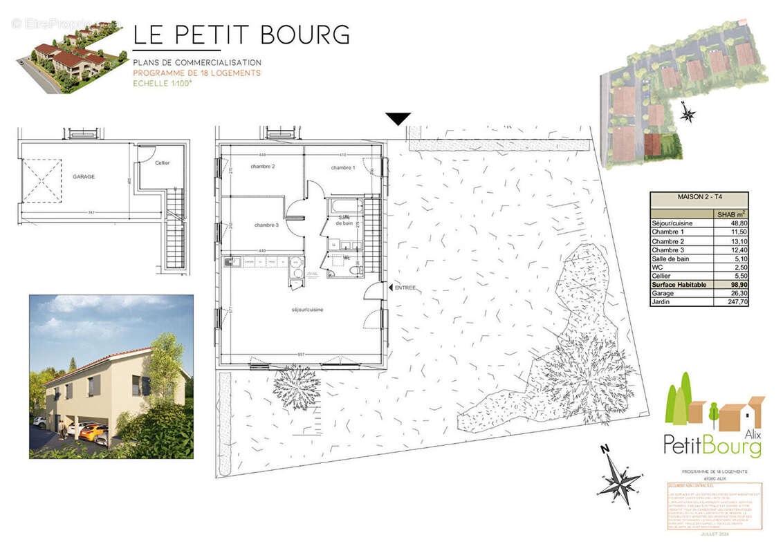 Maison Alix 4 pièce(s) 99.20 m2 - photo 2