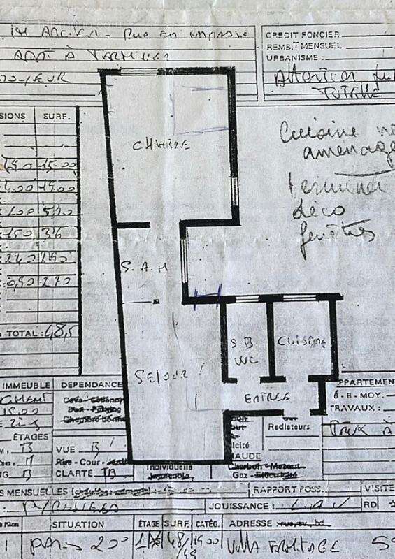 Appartement à PARIS-20E