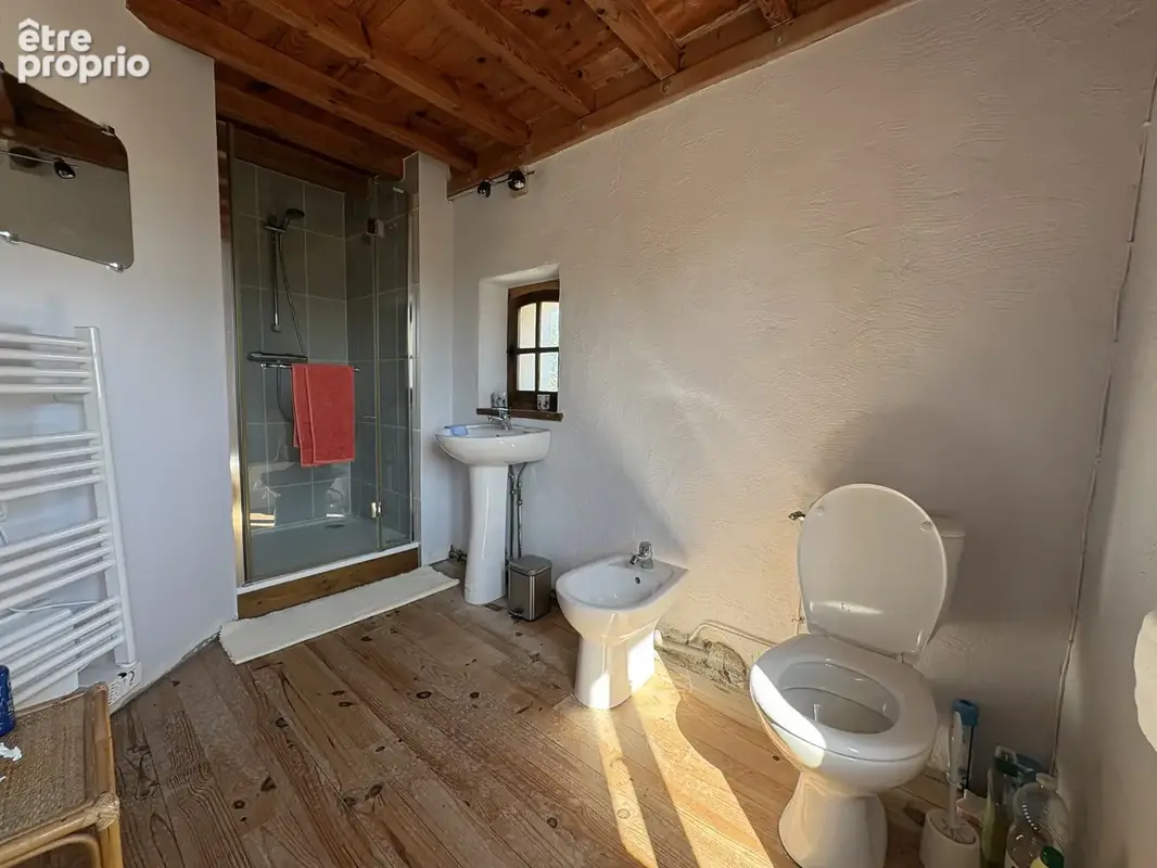 Escueillens-corps de ferme de caractere renové 26 hectares de prairies et bois - photo 34
