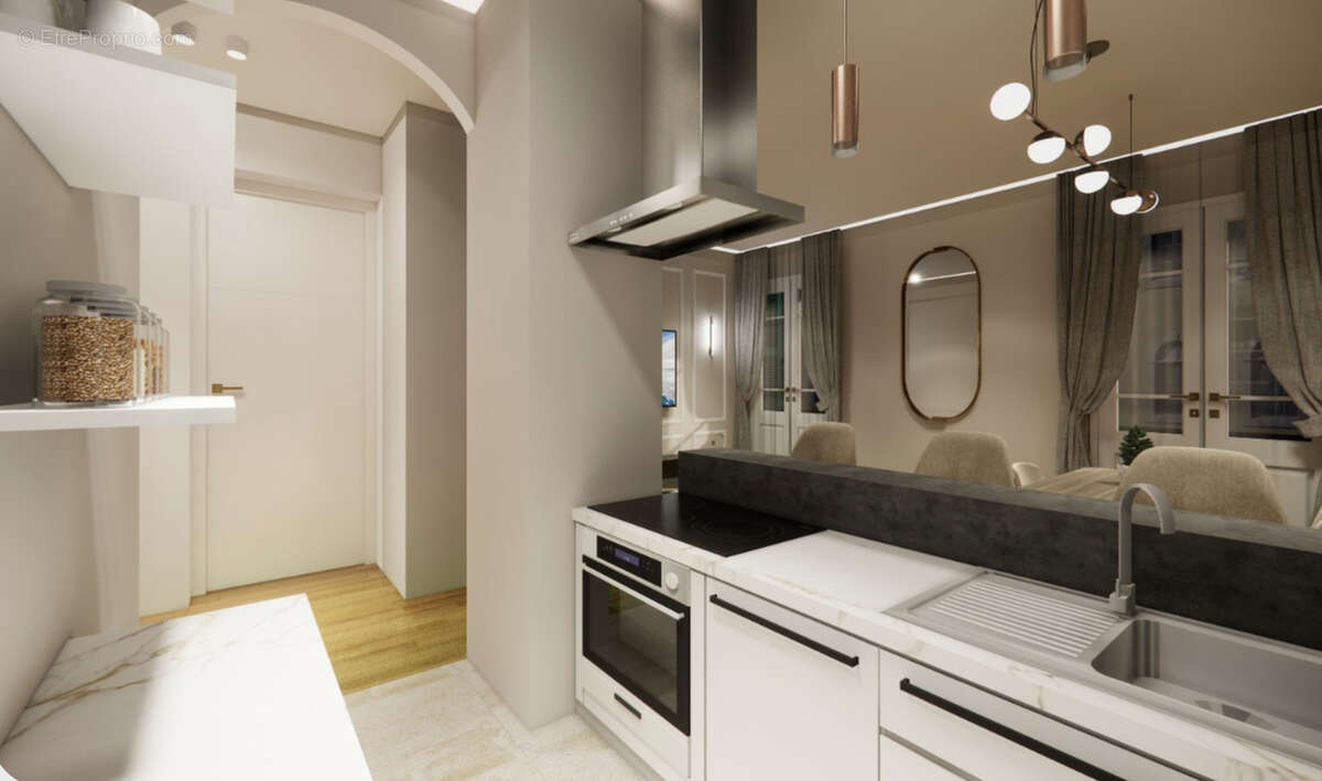 Élégant 3 pièces rénové de 70 m2 dans un immeuble bourgeois - photo 4