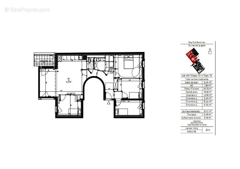 Appartement à IVRY-SUR-SEINE