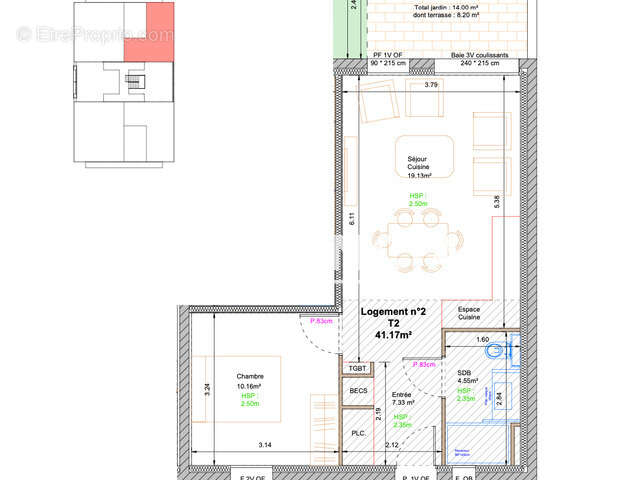 Appartement à BALLAN-MIRE
